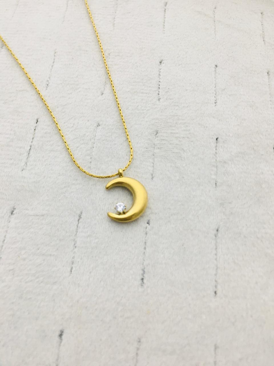 Luna charm necklace